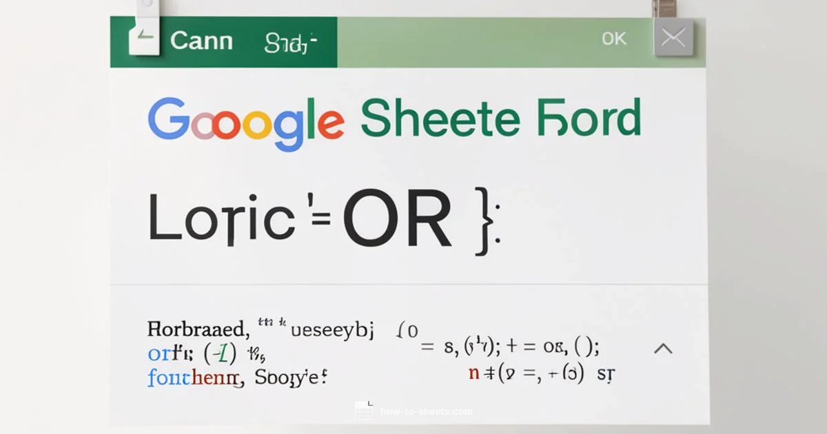 IF OR Logic - How To Sheets