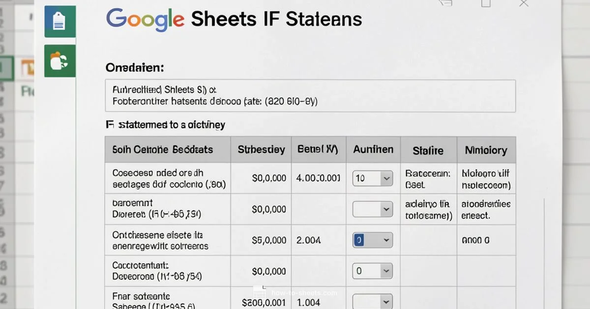 IF Statements in Sheets - How To Sheets