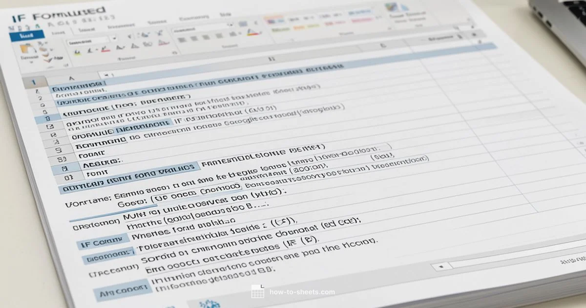 IF Formula in Sheets - How To Sheets