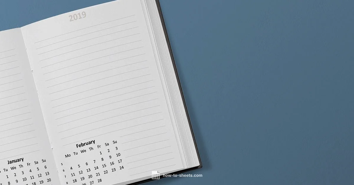 Six Month Calendar - How To Sheets