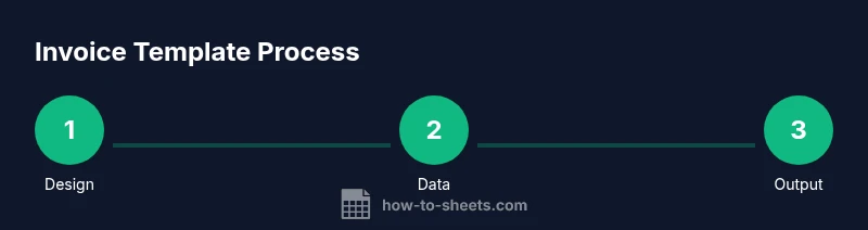 Process diagram for creating a Google Sheets invoice template
