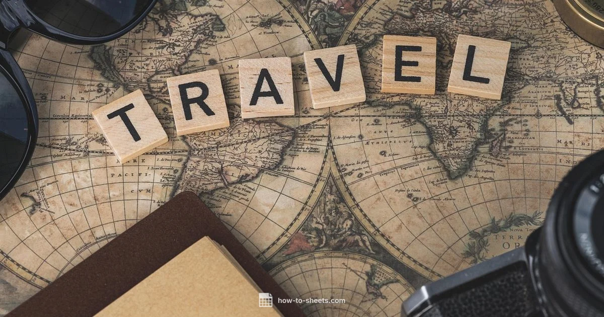 Travel Planner Template - How To Sheets