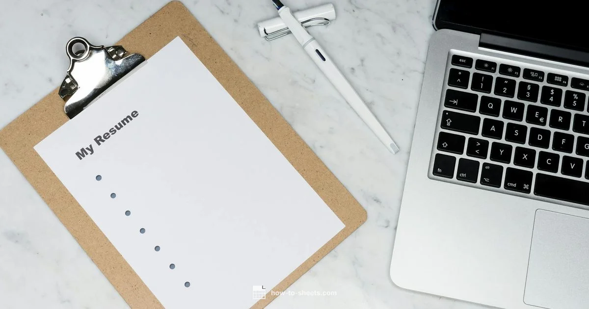 Resume in Docs - How To Sheets