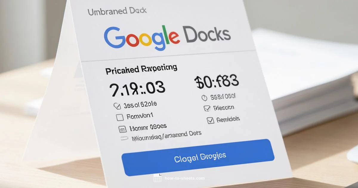 Pricing Snapshot - How To Sheets