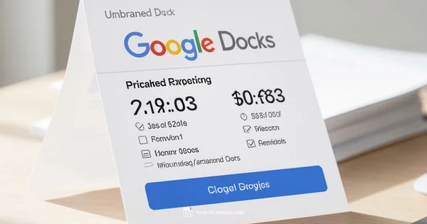 Pricing Snapshot - How To Sheets