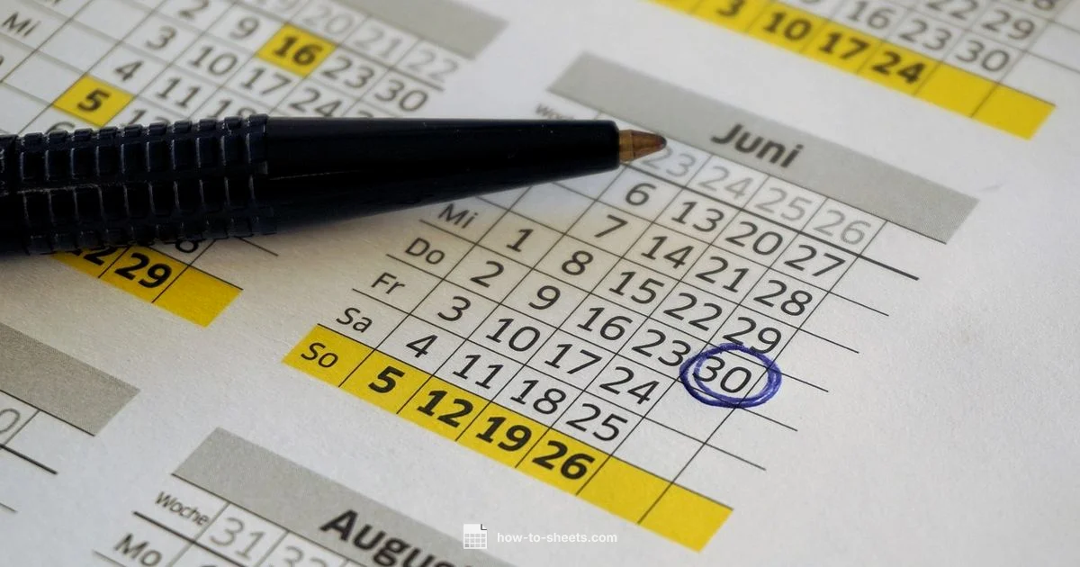 2025 Calendar Template - How To Sheets