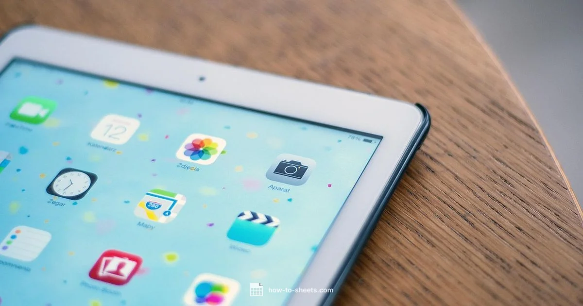 Sheets on iPad Sheets on iPad - How To Sheets