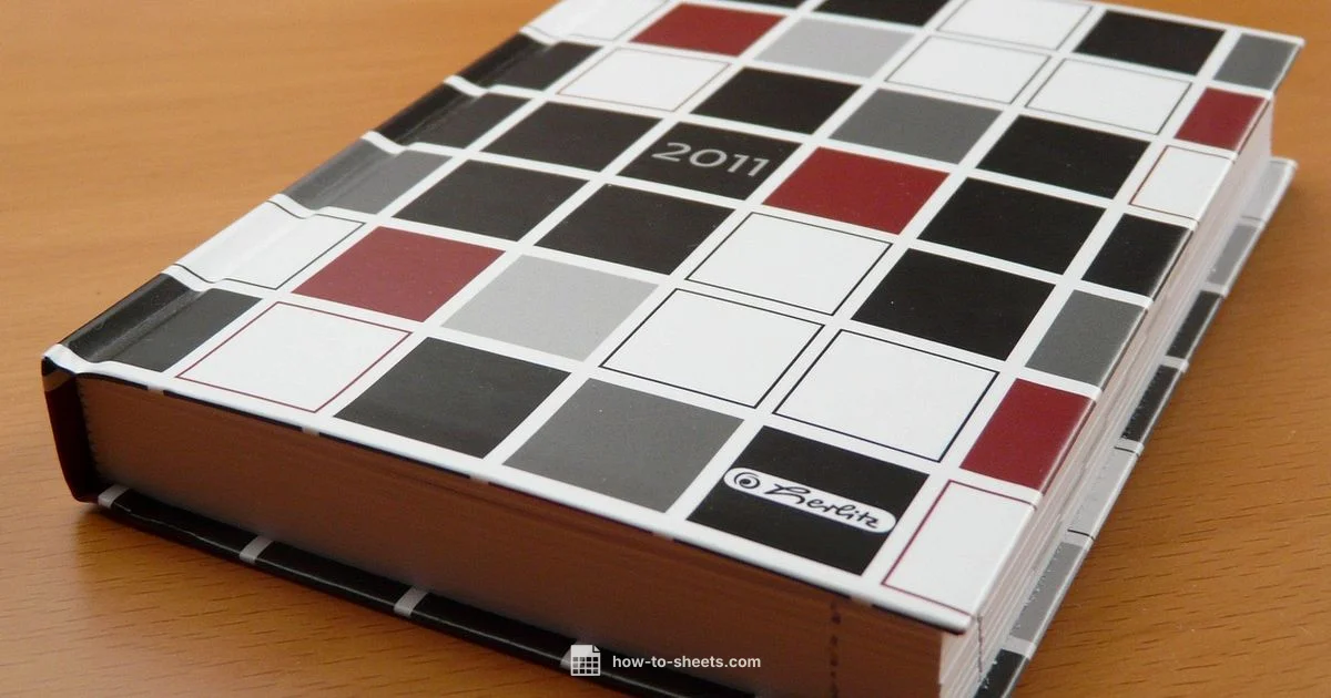 52-Week Calendar - How To Sheets