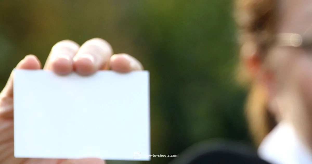 Address Book Template - How To Sheets