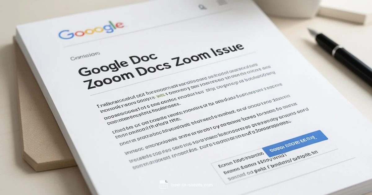 Docs Zoom Fix - How To Sheets