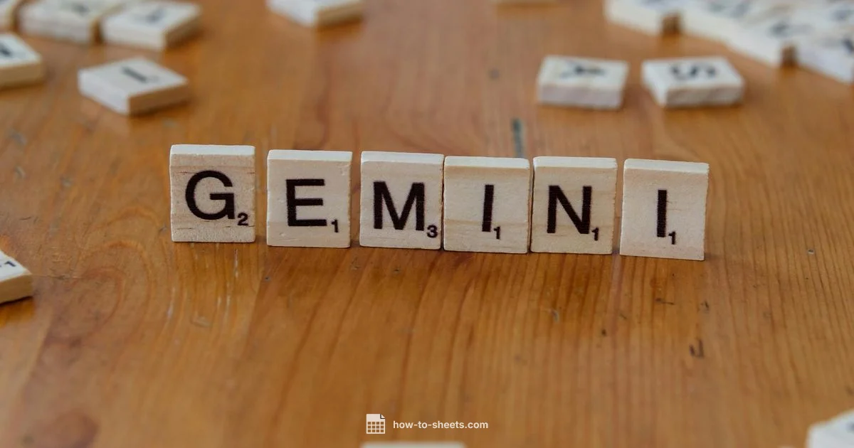 Gemini Prompts - How To Sheets