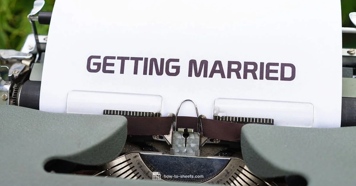 Wedding Budget Template - How To Sheets