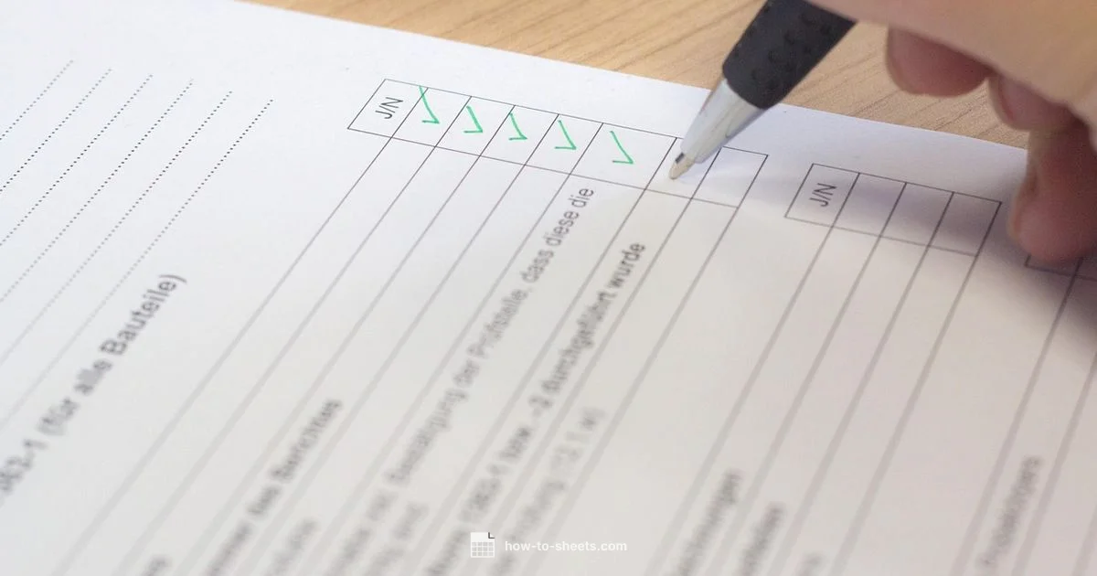 Checkmarks in Sheets - How To Sheets