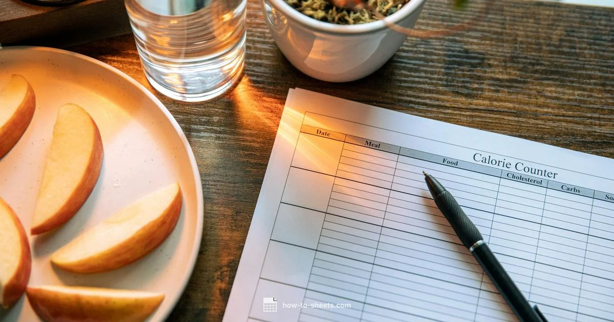 Calorie Tracker in Sheets - How To Sheets