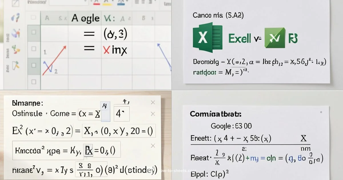 Sheet vs Excel Formulas - How To Sheets