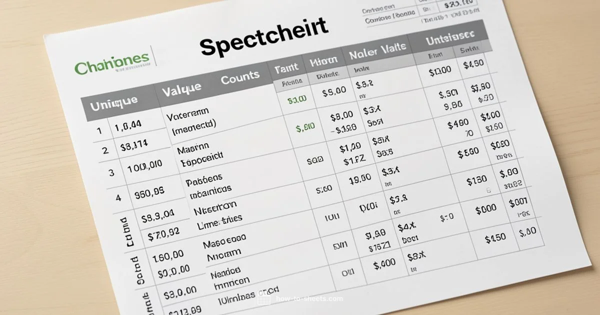 Count Unique Values - How To Sheets