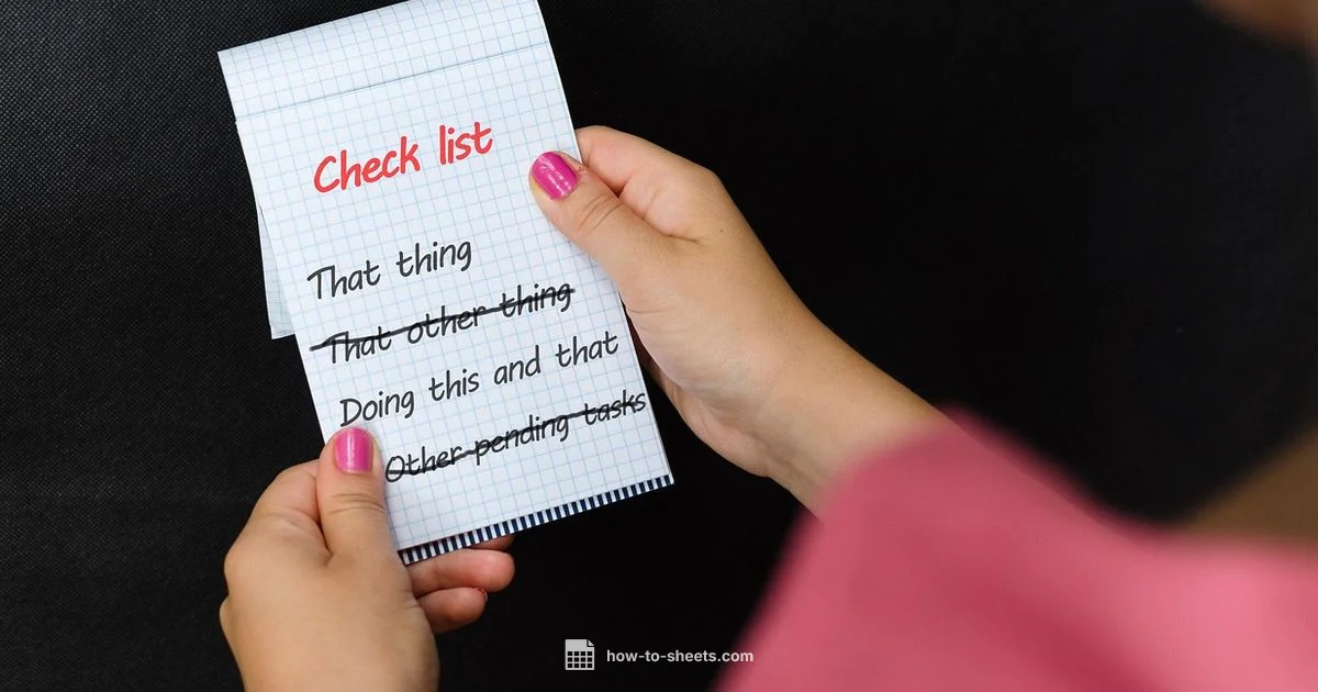 Google Docs To-Do List - How To Sheets