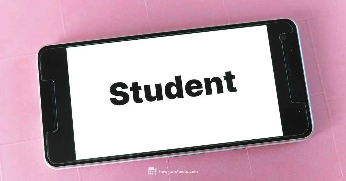 College Choice Template - How To Sheets