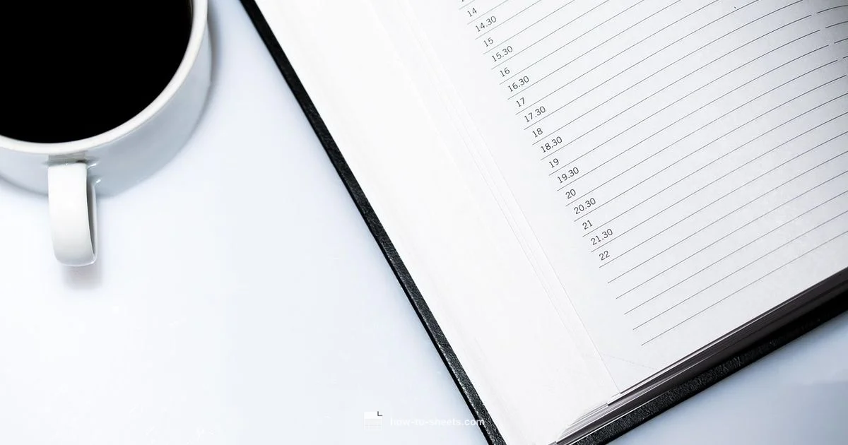 Printable Calendar in Sheets - How To Sheets