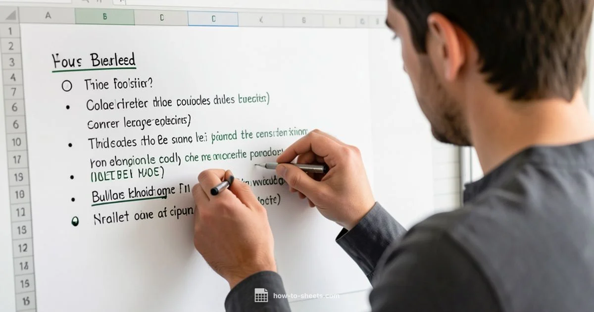 Bullet Lists in Sheets - How To Sheets