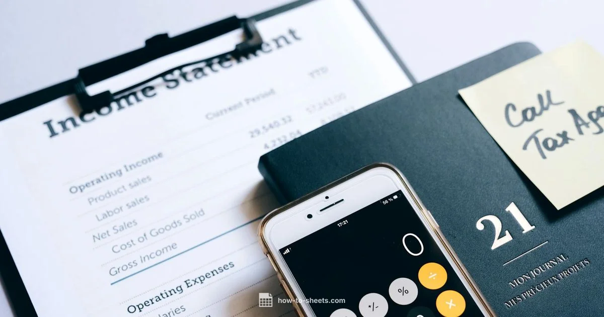 Income Statement Template - How To Sheets