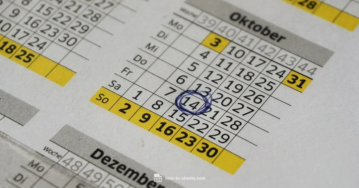 Sheets Calendar - How To Sheets