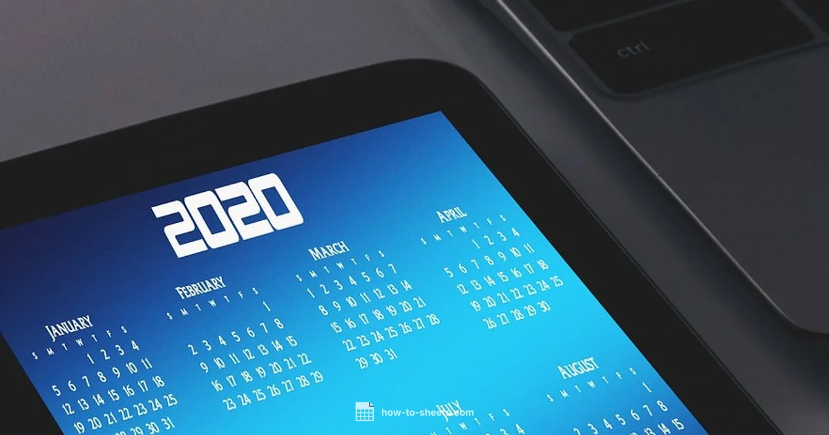 Yearly Calendar in Sheets - How To Sheets