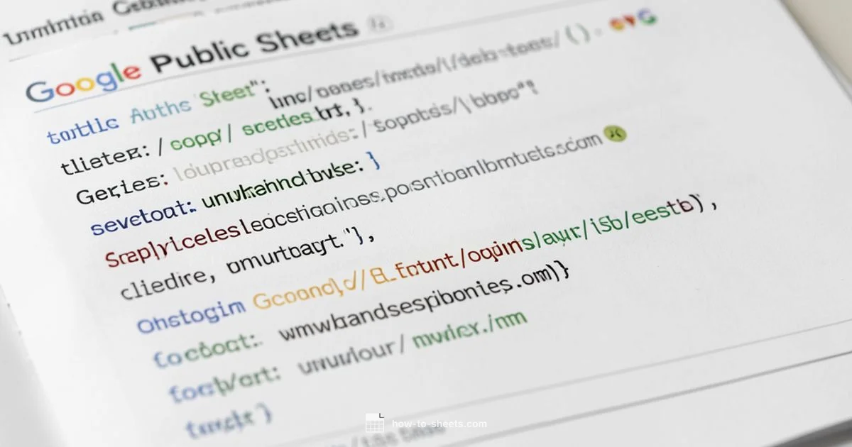 Public Sheets Guide - How To Sheets