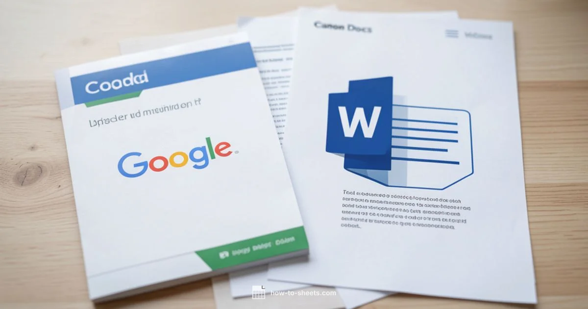 Docs vs Word - How To Sheets