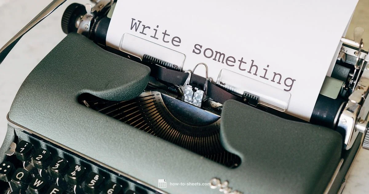 Docs for Authors - How To Sheets