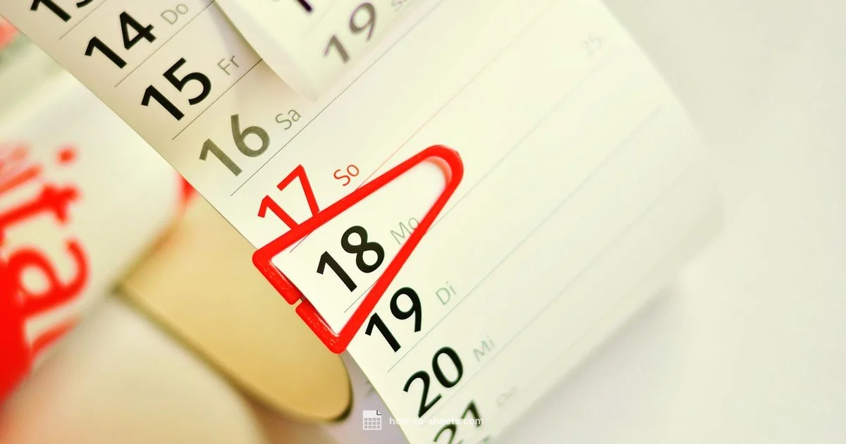 Google Sheets Calendar - How To Sheets