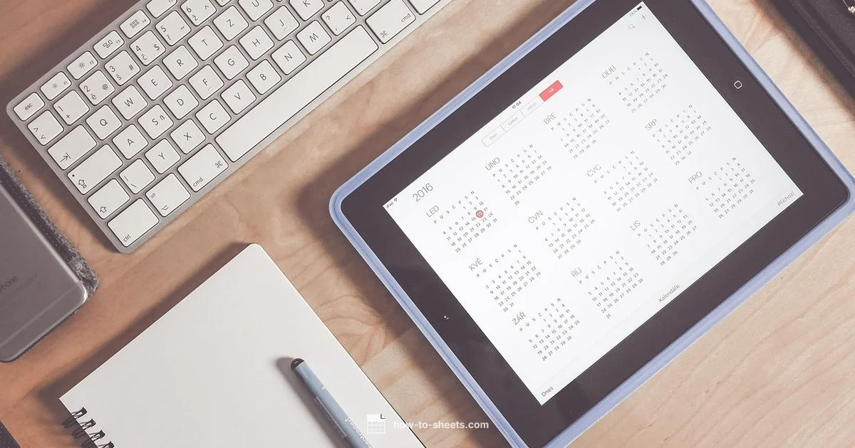Sheets Calendar Guide - How To Sheets
