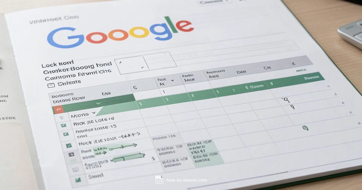 Lock Rows in Sheets - How To Sheets