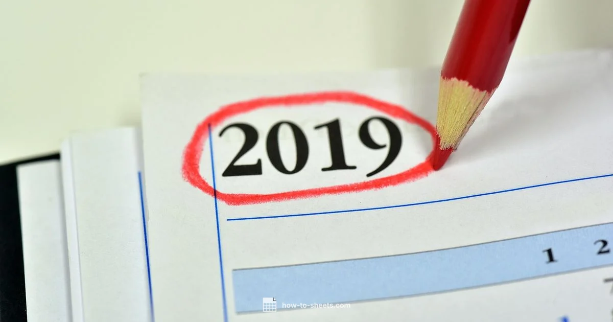 12-Month Calendar - How To Sheets