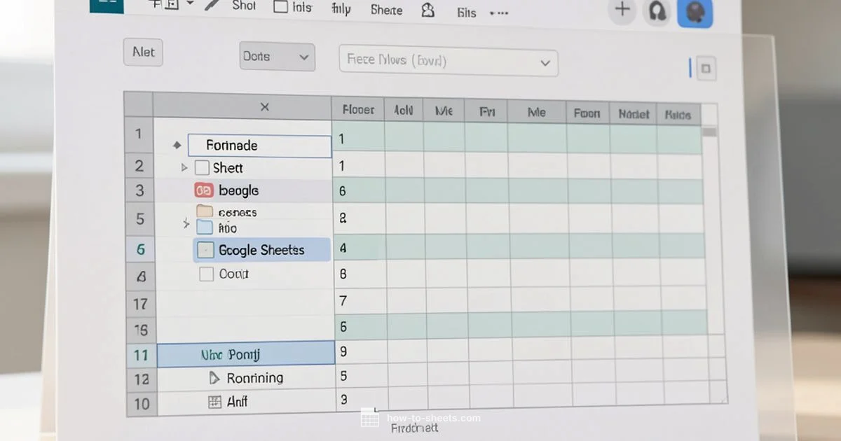 Freeze Rows in Sheets - How To Sheets